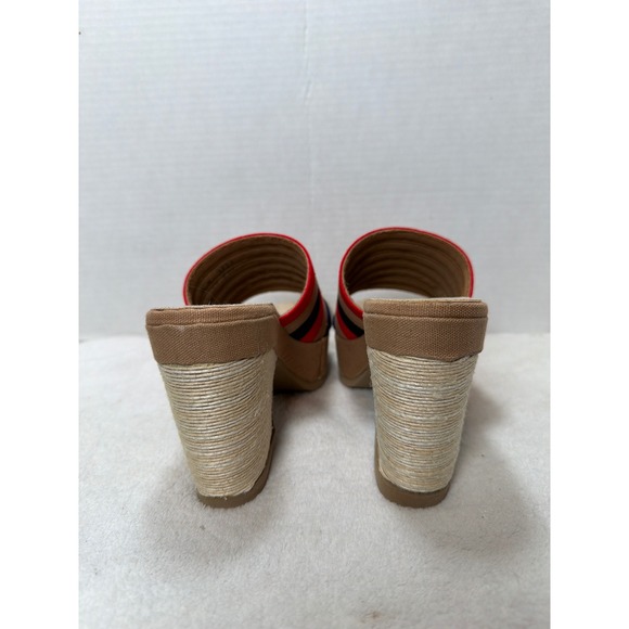 VTG NIB Grungies by Hofheimers Womens Striped Wedge Platform Sandals Size 8M - Picture 5 of 9